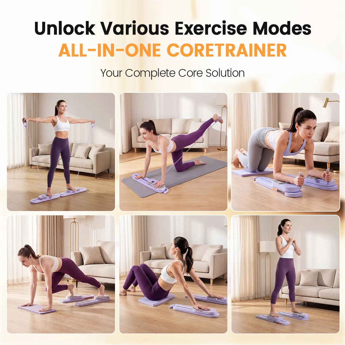 Adjustable Split Pilates Board Full Body Trainer Home Gym