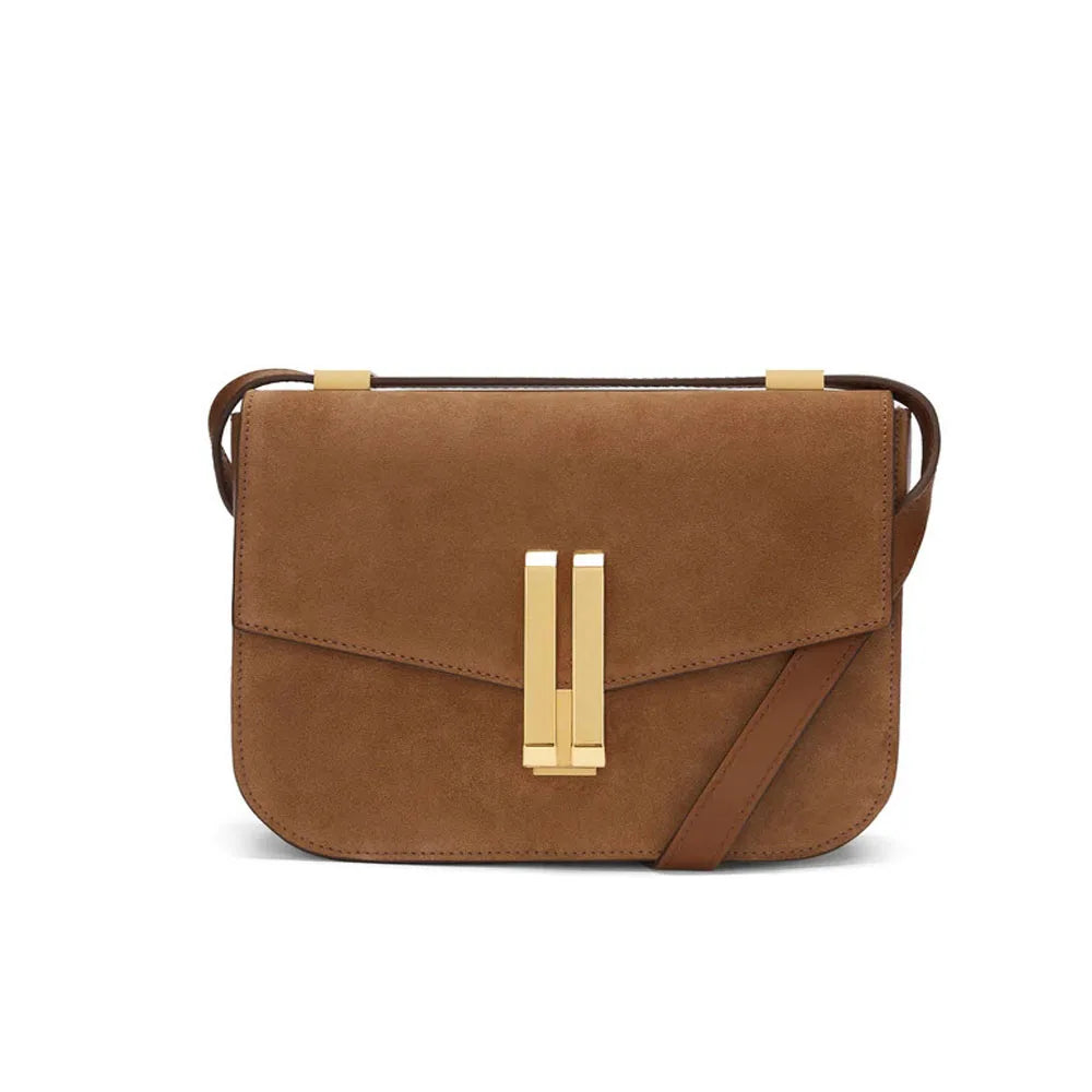 Vancouver Style Leather Crossbody Bag For Women Minimalist Flap Purse