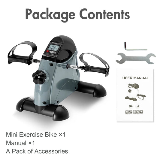 Mini Under Desk Pedal Exerciser With LCD Screen Display