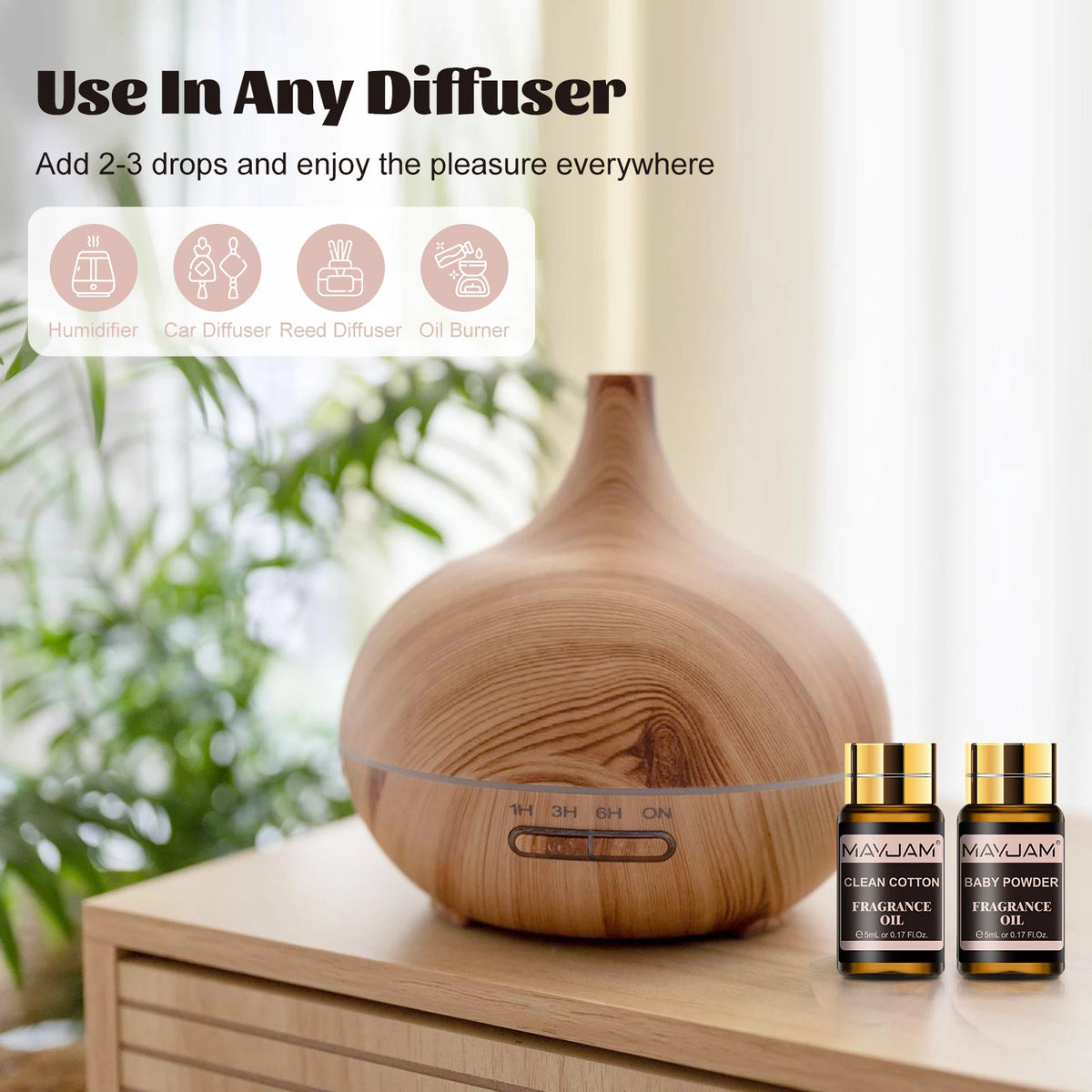 MAYJAM Fragrance Oils Set For Diffusers Candles And Soap Making