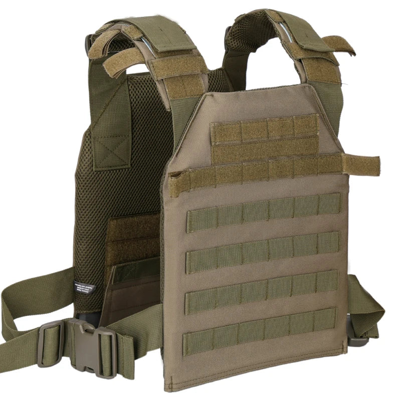 Tactical Plate Carrier Vest Molle System For Airsoft Training