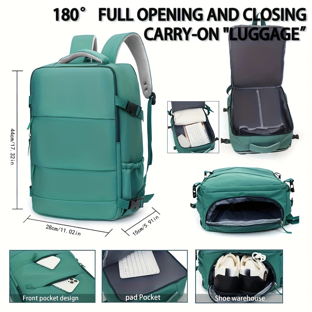 HuoHuo Lightweight Travel Backpack For Couples Unisex Large Capacity