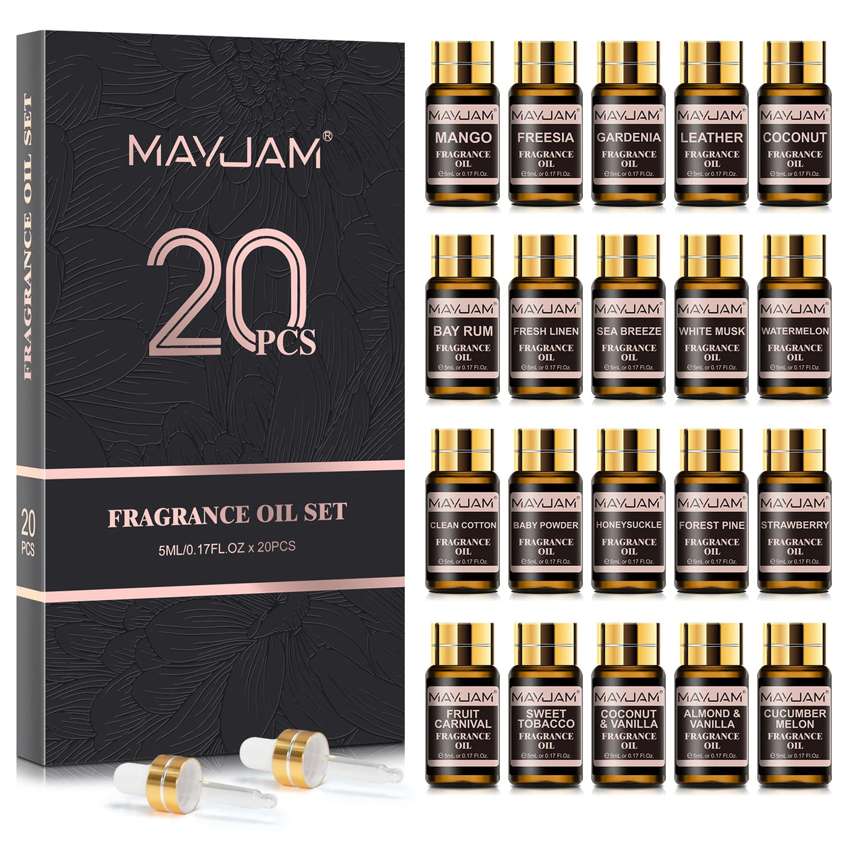 MAYJAM Fragrance Oils Set For Diffusers Candles And Soap Making