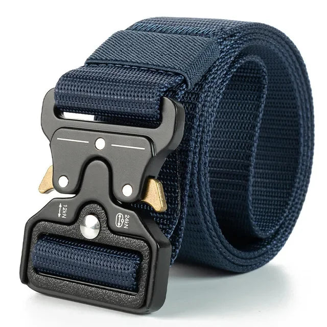 Canvas Tactical Belt Unisex Military Style for Outdoor Use
