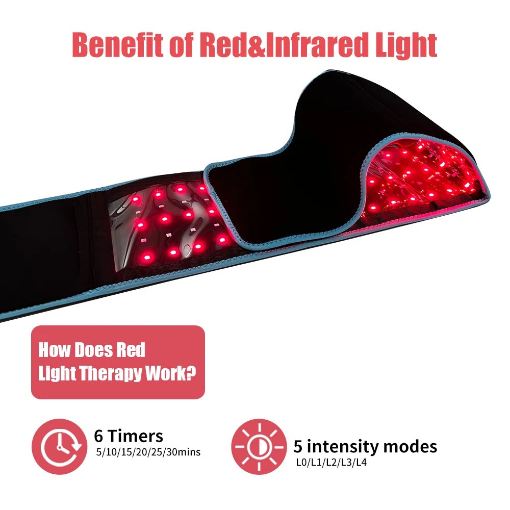 Red Light Therapy Belt 660Nm Near Infrared Wraps