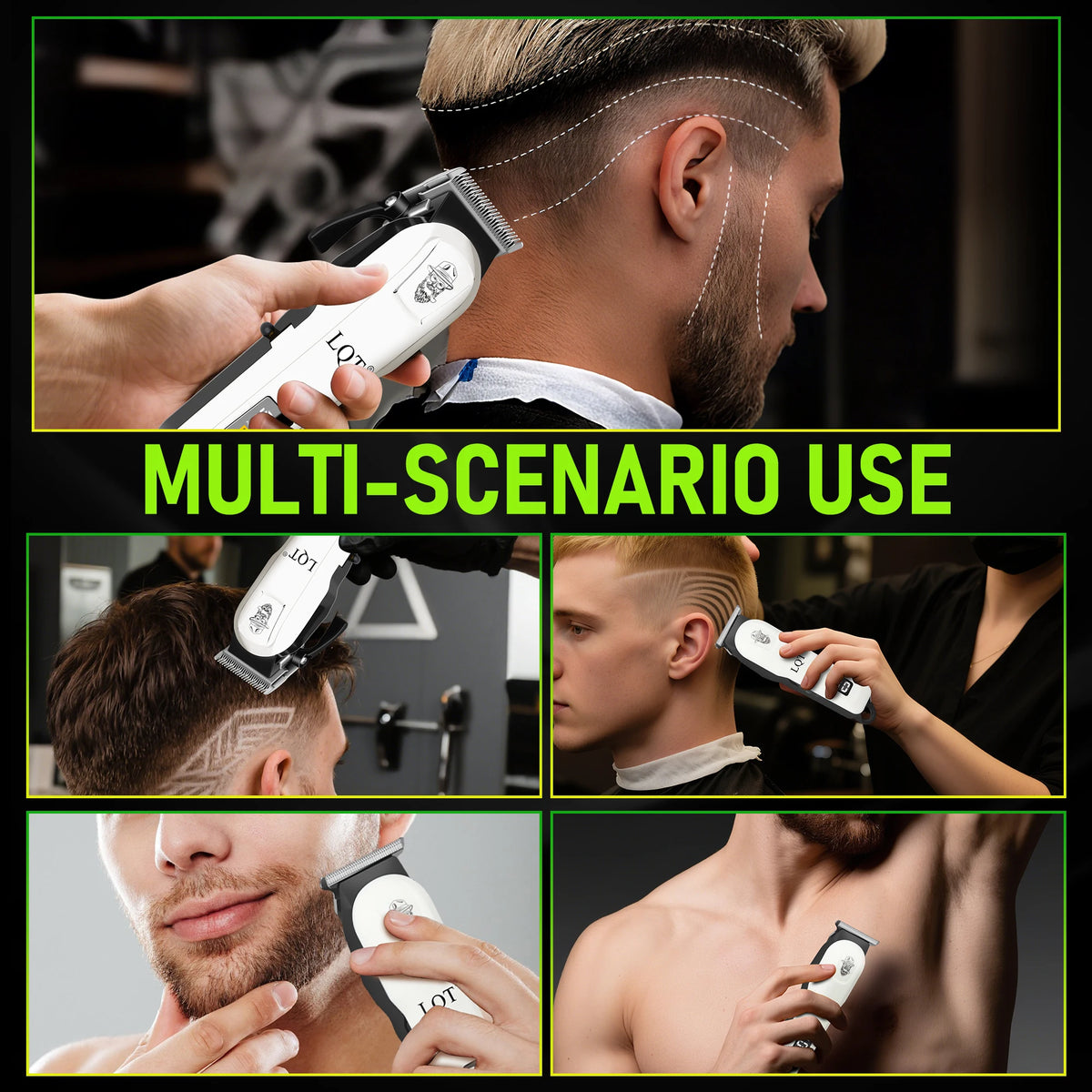 LQT Professional Cordless Hair Clipper And Beard Trimmer Kit