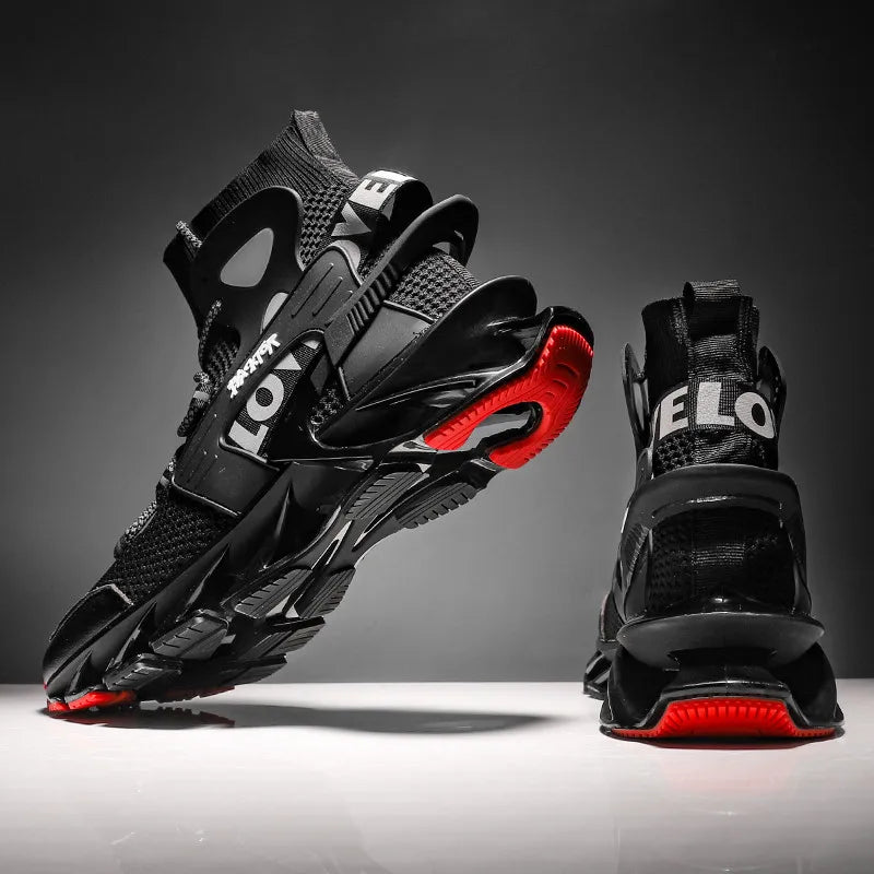 Lexsan Men's Casual Sneakers Breathable Lace Up Running Shoes